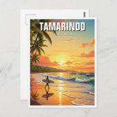 Surfen in Tamarindo Costa Rica Postkarte (Vorne/Hinten)