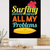 Surfen ist alles meine Probleme Poster (Küche)