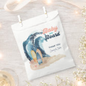 Surfen ist auf | Beach Baby an Bord Babydusche Geschenktütchen (Ausgeschnitten)