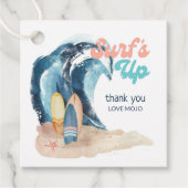 Surfen ist auf | Beach Surfing Kindergeburtstag Vi Geschenkanhänger (Vorderseite)
