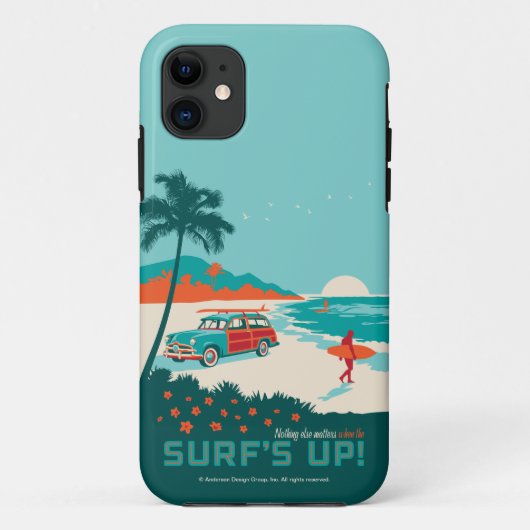 Surfen ist auf Case-Mate iPhone hülle (Rückseite)