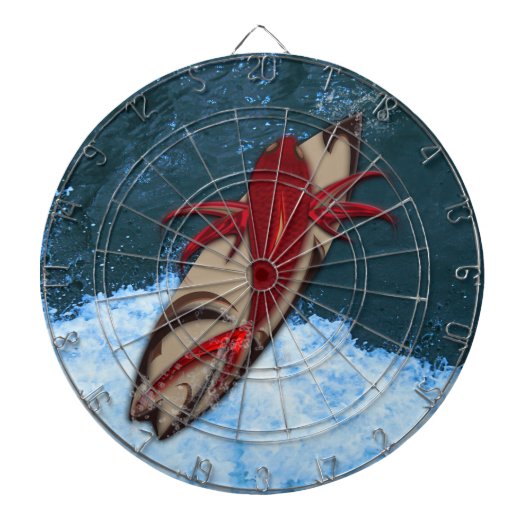 Surfen ist auf dartscheibe (vorne)