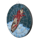 Surfen ist auf dartscheibe (Vorderseite rechts)