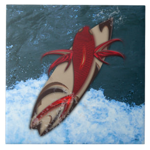 Surfen ist auf fliese