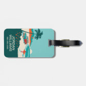 Surfen ist auf gepäckanhänger (Rückseite horizontal)