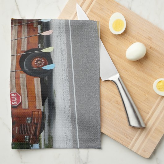 Surfen ist auf geschirrtuch (Viertel Falte)