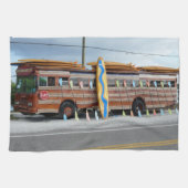 Surfen ist auf geschirrtuch (Horizontal)