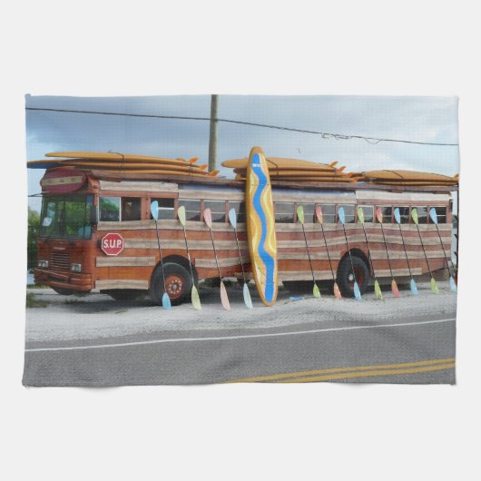 Surfen ist auf geschirrtuch (Horizontal)