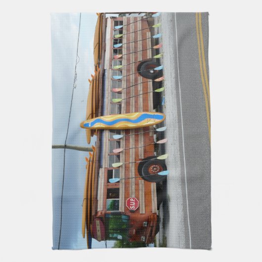 Surfen ist auf geschirrtuch (Vertikal)