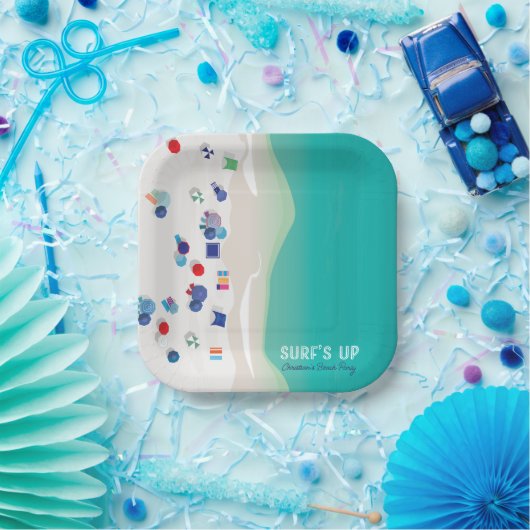 Surfen ist auf pappteller (Party)