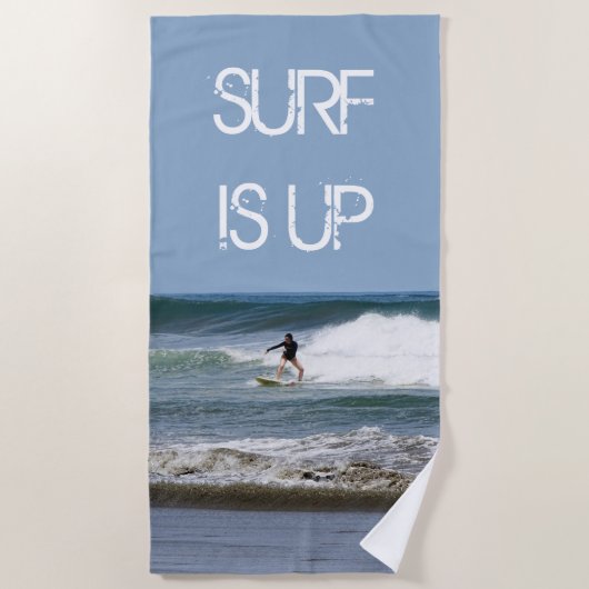 Surfen ist auf strandtuch (Vorderseite)