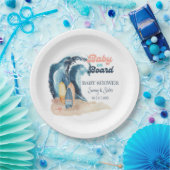 Surfen ist auf | Tropical Beach Couples Kinderdusc Pappteller (Party)