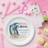 Surfen ist auf | Tropical Beach Couples Kinderdusc Pappteller (Party)