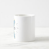 Surfen ist das Leben überquerte Surfbretter Ocean Kaffeetasse (Mittel)
