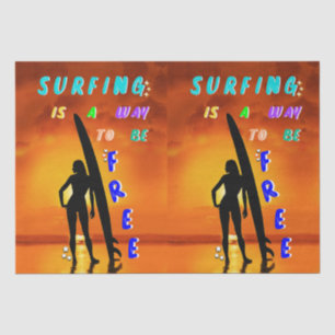 Surfen ist eine Möglichkeit, kostenlos zu sein Seidenpapier