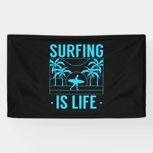 Surfen ist Leben Banner (Horizontal)