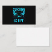 Surfen ist Leben Visitenkarte (Vorne/Hinten)