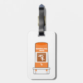 Surfen ist mein Medikament Gepäckanhänger (Rückseite vertikal)