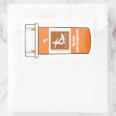 Surfen ist mein Medikament Rechteckiger Aufkleber (Tasche)