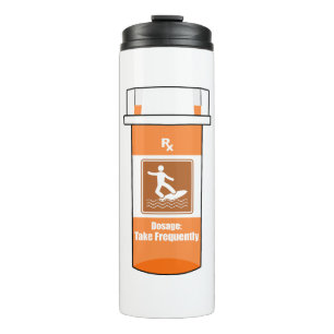 Surfen ist mein Medikament Thermosbecher