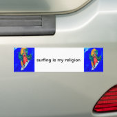 Surfen ist mein religiöser Autoaufkleber (Auf Auto)