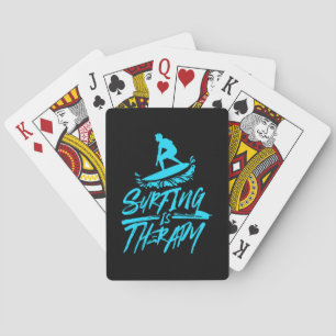 Surfen ist Therapie Spielkarten