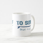 Surfen Kaffeetasse (VorderseiteRechts)