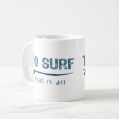 Surfen Kaffeetasse (Vorderseite Links)