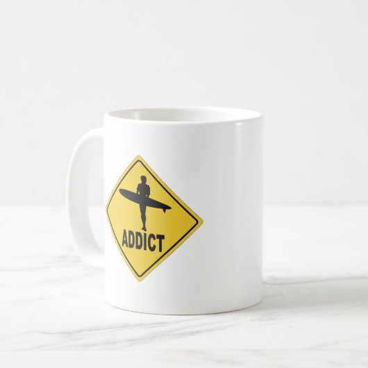Surfen Kaffeetasse (Vorderseite Links)