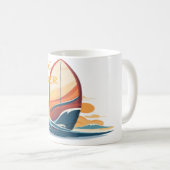 Surfen Kaffeetasse (VorderseiteRechts)