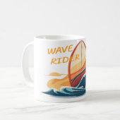 Surfen Kaffeetasse (Vorderseite Links)