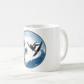 Surfen Kaffeetasse (VorderseiteRechts)