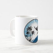 Surfen Kaffeetasse (Vorderseite Links)