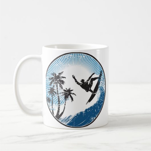 Surfen Kaffeetasse (Links)