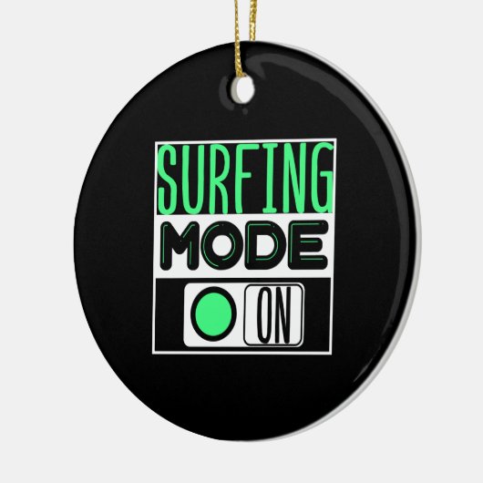 Surfen Keramik Ornament (Links)