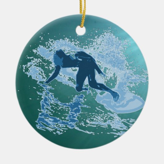 Surfen Keramikornament (Vorne)