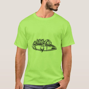 Surfen Krabbe Vintage-Surf-Design T-Shirt