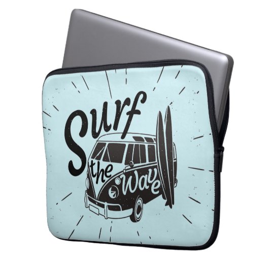 Surfen Laptopschutzhülle (Vorderseite Links)