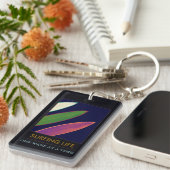 Surfen Leben Stilvolle Surf-Schlüsselanhänger Schlüsselanhänger (Vorderseite rechts)