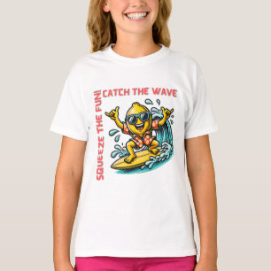 Surfen Lemon Wave Adventure Fun T-Shirt
