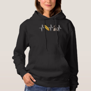 Surfen Lhasa Apsos Heartbeat Hund Hoodie
