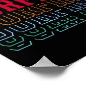 Surfen Lustiger geschichteter Text Surfer Coach Ju Poster (Ecke)