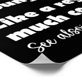 Surfen Mädchen Definition Funny Surfer Girls Fraue Poster (Ecke)