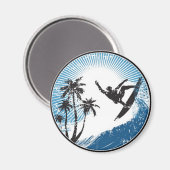 Surfen Magnet (Vorderseite/Rückseite)