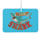 Surfen mit Hai Autolufterfrischer (Rückseite)