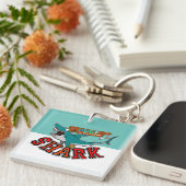 Surfen mit Hai Schlüsselanhänger (Vorderseite rechts)