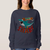 Surfen mit Hai Sweatshirt (Vorderseite)