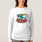 Surfen mit Hai T-Shirt (Vorderseite)