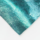 Surfen mit Haien Fleecedecke (Ecke)