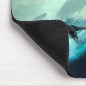 Surfen mit Haien Mousepad (Ecke)